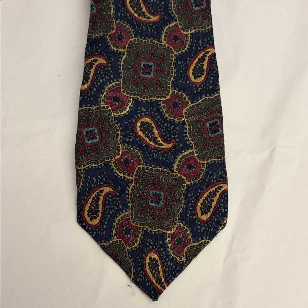 Liberty of London vintage Multicolor Paisley silk Tie